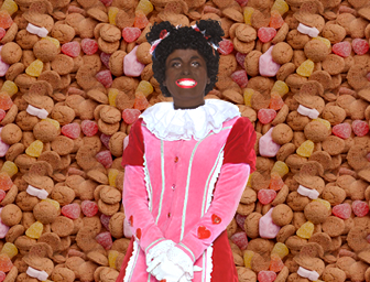 Test Piet strooigoed achtergrond